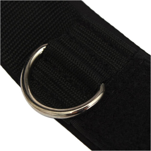 Ankle Strap D-Ring For Multi-Gym Cable Assembly Thigh And Leg Weightlifting Black 2