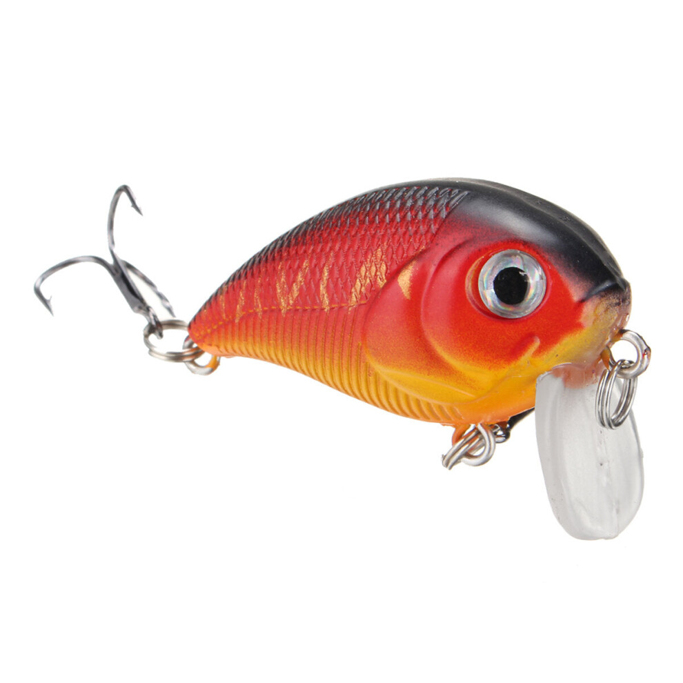 Photos - Lure / Spinner GreenZech  1pc 5cm 8g Wobbler Fat Crankbait Fishing Lure Artificial Bass Hard Bait Fishing Tackle (red)