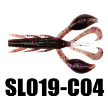(C04) 6pcs 10g 101.5mm/4'' Soft Fishing Lure Worm Swinging Tail Fishing Bait