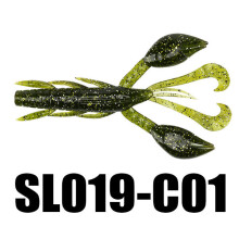 (C01) 6pcs 10g 101.5mm/4'' Soft Fishing Lure Worm Swinging Tail Fishing Bait
