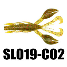 (C02) 6pcs 10g 101.5mm/4'' Soft Fishing Lure Worm Swinging Tail Fishing Bait