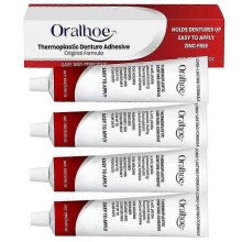 (4pcs) Thermoplastic Denture Adhesive Long-lasting Denture Fixing Adhesive Improve Comfort Denture Care Products Odontologia