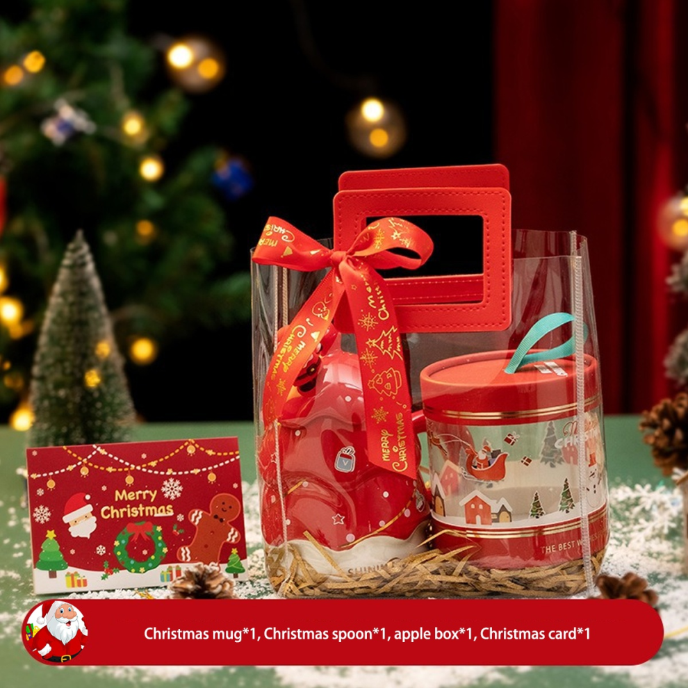 The Best 4-in-1 Christmas Gift Set: Christmas Mug, Christmas Spoon, Apple Box, Christmas Card A-image-OPC-PJFDHS7-NEW