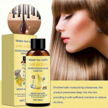 (3pcs) 24K Gold Argan, Coconut, and Olive Oil Serum for Frizz Control, Shine, and Split End Repair,Nourishing Hair Treatment Oil