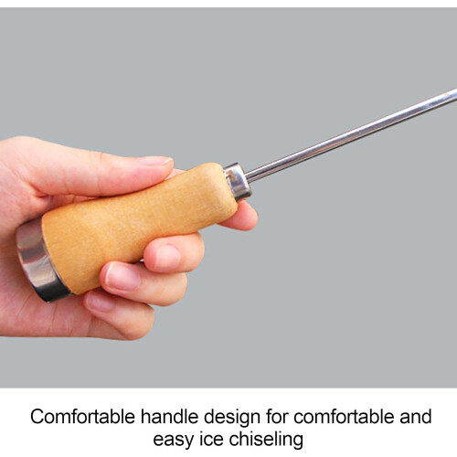 Single Fork Ice Pick Stainless Steel Ice Breaking Chisel Thickened Steel Needle Design Large Ice Cube And Small Debris 2