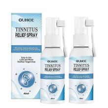 (2pcs) Tinnitus Relief Spray, Tinnitus Relief For Ringing Ears,ear Tinnitus Relief, Effectively Improves Hearing And Relieves Discomfort 60ml