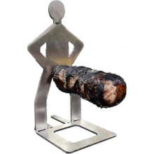 (1Pcs) Stainless Steel BBQ Sausage Holder, 2024 New Funny Metal Sausage Holder for Grilling, Reusable BBQ Hot Dog Roaster Rack For Outdoor