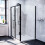 NES Home Nes Home 1100 x 1000mm Shower Enclosure Sliding Door & Side Panel Black 4