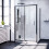 NES Home Nes Home 1100 x 1000mm Shower Enclosure Sliding Door & Side Panel Black 2