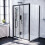 NES Home Nes Home 1100 x 1000mm Shower Enclosure Sliding Door & Side Panel Black 5
