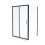 NES Home Nes Home 1100 x 1000mm Shower Enclosure Sliding Door & Side Panel Black 6