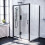 NES Home Nes Home 1100 x 1000mm Shower Enclosure Sliding Door & Side Panel Black 1