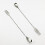 Dual-Ended Cocktail Spoon With Fork End, Patterned Stainless Steel Finish, Barware Stirrer 5