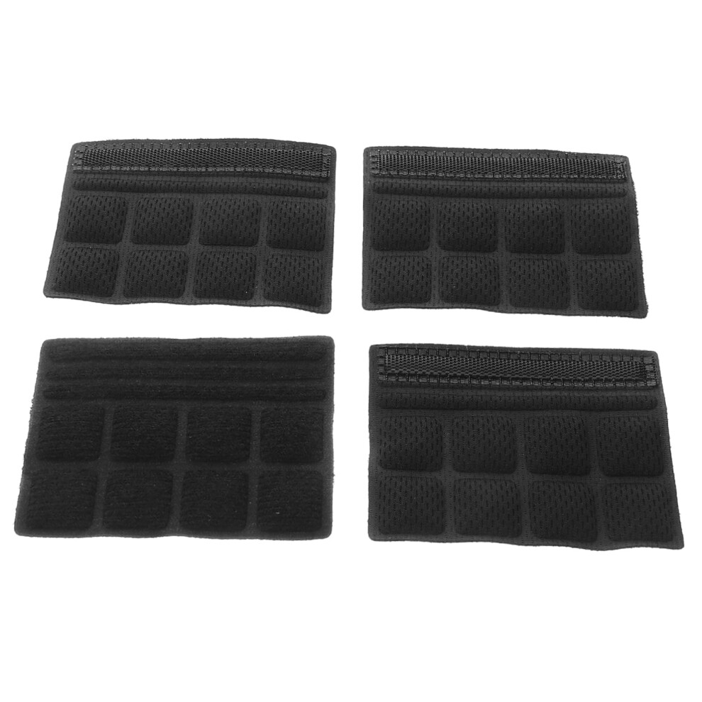 Bicycle Helmet Pads Pack Of 4 Inner Lining Replacement Chin Pads Sponge For Motorcycle Helmets Black 6276012257679