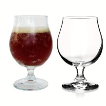 (5.3 Oz 2-Pack) Craft Brews Classic Belgian Beer Glasses, Dishwasher Safe Beer Glasses Set of 2 for Belgian Ale, Tulip Beer Glasses
