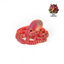 (21Cm Octopus Laser Red) 3D Printing    Octopus Fish Tank Landscape Decoration Octopus Movable Integrated Joint Creative Hand Office