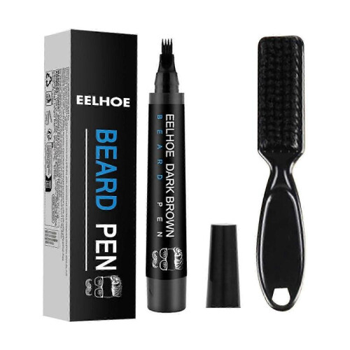 EELHOE Beard Filling Pen Kit Men's Beard Natural Waterproof Beard Pen Beard Stroke Pen
