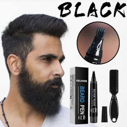EELHOE Beard Filling Pen Kit Men's Beard Natural Waterproof Beard Pen Beard Stroke Pen 1