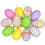 (5X7cm pattern) 12PCS Easter Eggs Hanging Ornaments Spring Holiday Home Paper Mache Tree Decor 1