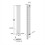 AICA (Double 1600x236mm, White) Designer Oval Column Radiator Central Heating 3