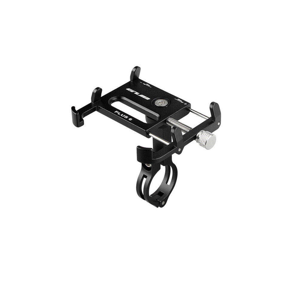 (Black) Rotatable Aluminum 3.5-6.2 Inch Mtb Bike Phone Holder Motorcycle Gps Stand Support Black 5284966051893