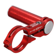 (Red) Bike Handlebar Extended Bracket Bike Headlight Mount Bar Flashlight Support Rack Alloy Fiber Stand