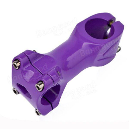(Purple) Fixed Gear Bicycle Aluminum Alloy 3D Forging Ultrashort Stem