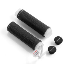 (Black) Silicone Anti-slip Lightweight Tight Fit Innovative Easy To Install Bicycle Handlebar Cover