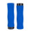 (Red) Durable Shockproof Anti-slip Soft Lightweight Single-sided Locking Sponge 1 Pair x Bicycle Grip Mountain Bikes Grip 6