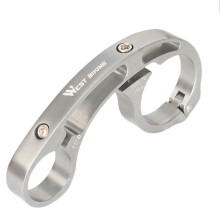 (Silver) Aluminum Alloy Bicycle Extender Bike Holder Bicycle Handlebar Extension Stand