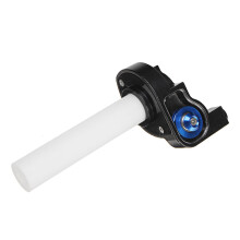 (Blue) 7/8 inch 22mm Motorcycle Handlebar Throttle Twist Grip ATV Off-road Accelerator Scooter Universal