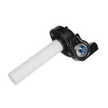 (White) 7/8 inch 22mm Motorcycle Handlebar Throttle Twist Grip ATV Off-road Accelerator Scooter Universal