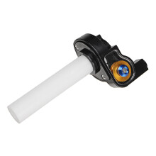 (Yellow) 7/8 inch 22mm Motorcycle Handlebar Throttle Twist Grip ATV Off-road Accelerator Scooter Universal