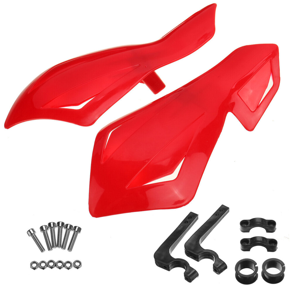 (Red) 22Mm Motorcycle Hand Guard Handguard Protector Universal Red 8727971668573