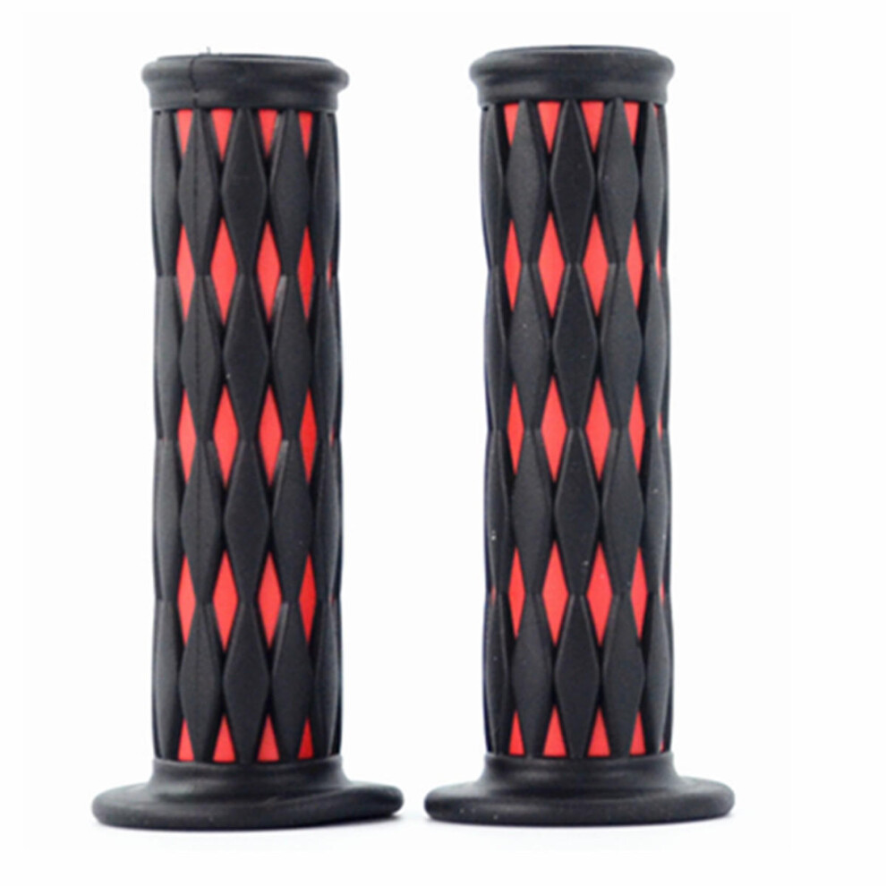 (Red) 22mm Motorcycle Bike Handle Handlebar Grip Covers Protector Rubber Nonslip-image-OPC-PJFDKN7-NEW
