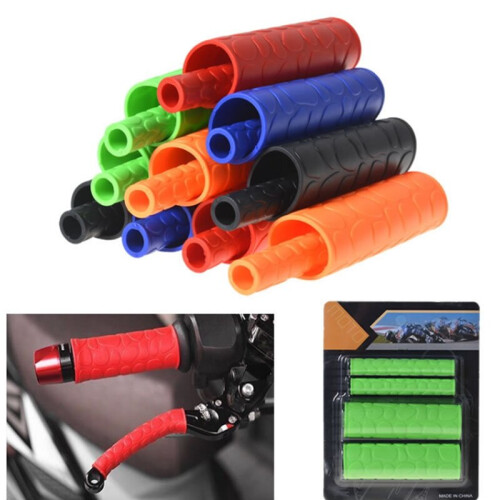 (Red) Universal 1 Pair 106MM Motorcycle handlebar Grips Cover Motorcycle Handle Grips with Pattern 1