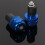 (Blue) 22mm Motorcycle Bike Handle Handlebar Grip Covers Protector Rubber Nonslip 5