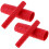 (Red) Universal 1 Pair 106MM Motorcycle handlebar Grips Cover Motorcycle Handle Grips with Pattern 7