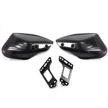 (Black) 22mm 7/8" Universal Windproof Handguard Protectors Motorcycle Motorbike handlebar Shield