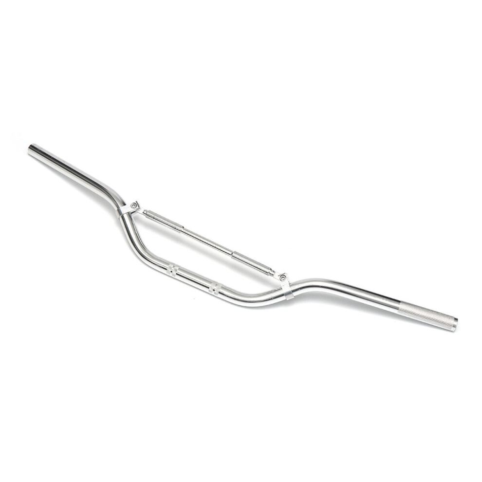 (Silver) 7/8 Inch 22Mm Handlebar Handle Bars For Off Road Motorcycle Dirt Pit Bike Aluminum Silver 8727971666876