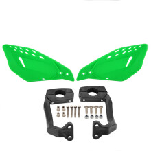 (Green) 7/8 "22mm 7 Color Universal Motorcycle Double-sided Carbon Fiber Anti-fall Hand Guards Protect The Brake Lever Windshield Handle Device