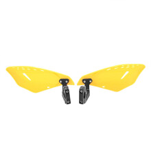 (Yellow) 7/8 "22mm 7 Color Universal Motorcycle Double-sided Carbon Fiber Anti-fall Hand Guards Protect The Brake Lever Windshield Handle Device
