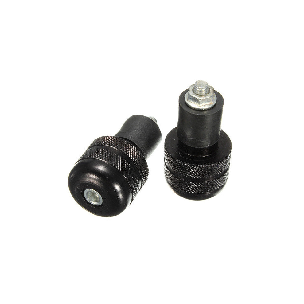 (Black) 22Mm 7/8Inch Motorcycle Round Handlebar End Weight Balance Plug Black 8727971668795