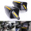 (Black) Pair 22mm 7/8'' Universals Motorcycle Bike Handlebar Hand Guards Protector 5