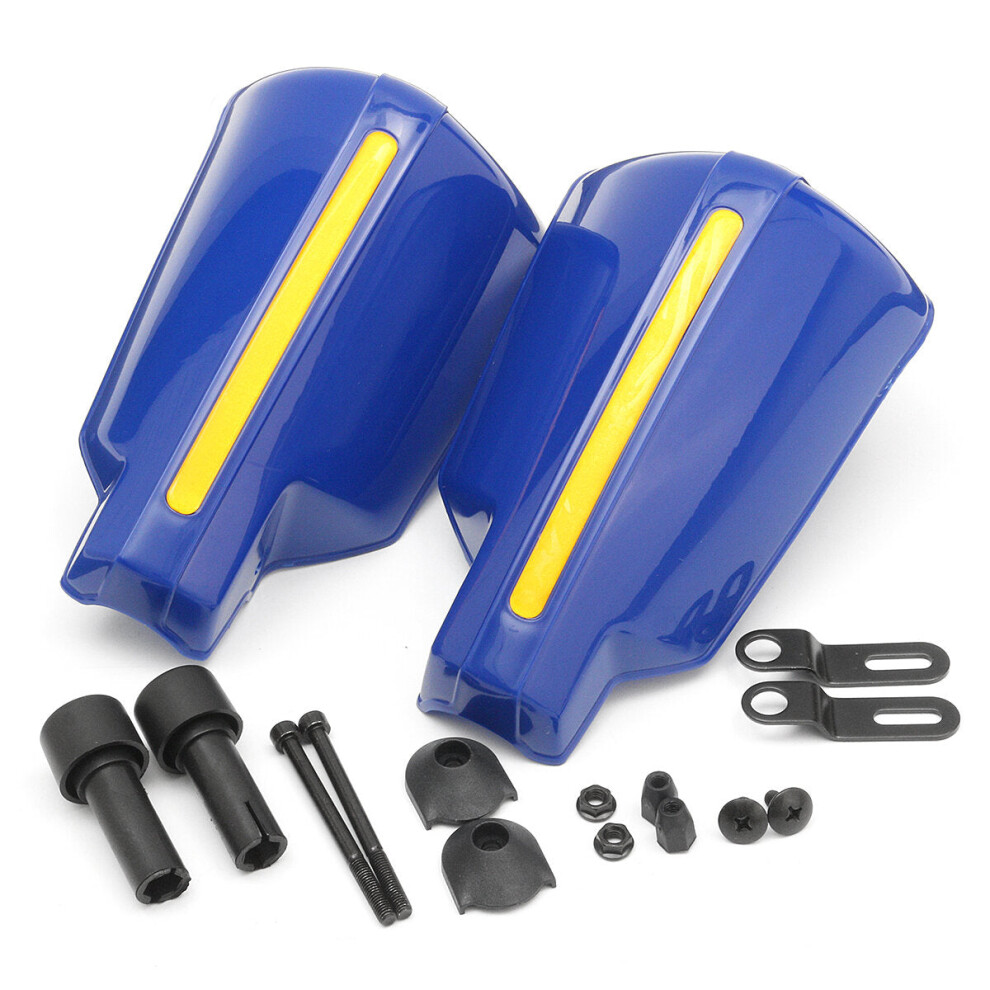 (Blue) Pair 22Mm 7/8'' Universals Motorcycle Bike Handlebar Hand Guards Protector Blue 8727971661635