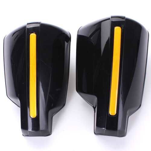 (Black) Pair 22mm 7/8'' Universals Motorcycle Bike Handlebar Hand Guards Protector 2