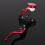 (Left) Red Universal Motorcycle Brake Clutch Lever Master Cylinder 5