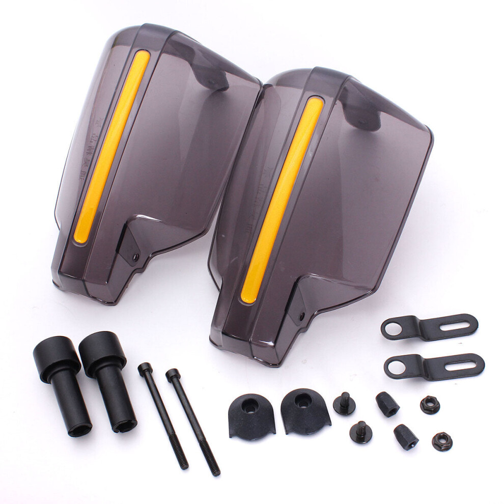 (Grey) Pair 22Mm 7/8'' Universals Motorcycle Bike Handlebar Hand Guards Protector Grey 8727971661642