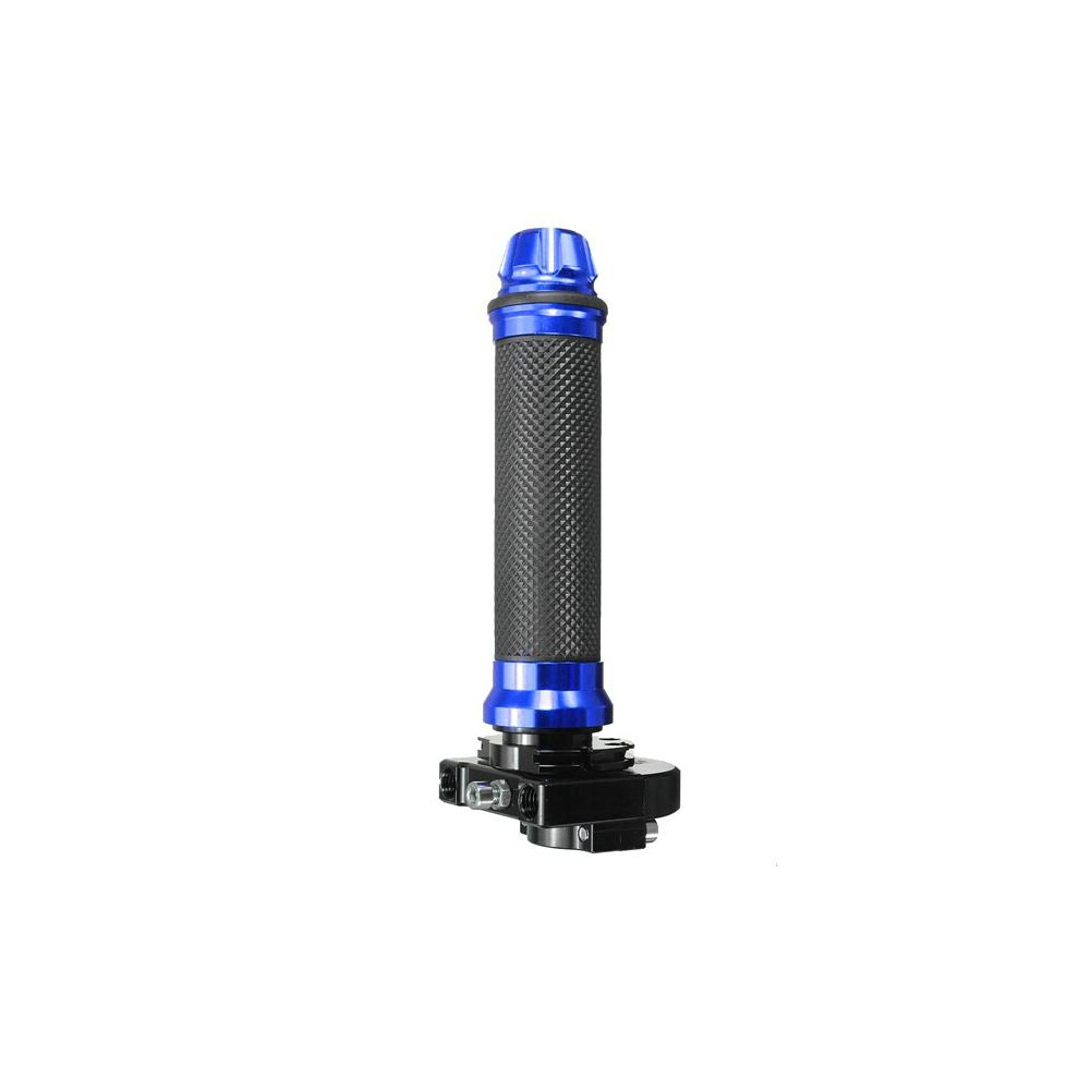 (Blue) 22Mm Cnc Aluminum Throttle Tube Handbar Grips For Motorcycle Dirt Bike Blue 8727971668665