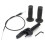 (Black) 7/8inch Pull Push Throttle Assembly with Grip Cables For Off-road Motorcycle 1